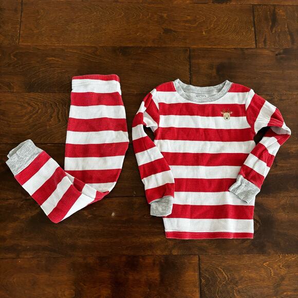 Carters Pajamas Boys size 4 / 4A winter Christmas - Picture 4 of 10